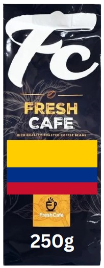 250 גרם קפה טחון למקינטה 100% ערביקה קולומביה FreshCafe 250 גרם קפה טחון למקינטה 100% ערביקה קולומביה FreshCafe