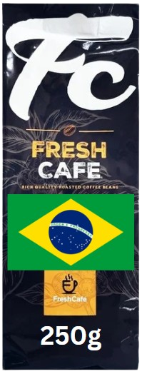 250 גרם קפה טחון למקינטה חד זני ברזיל FreshCafe 250 גרם קפה טחון למקינטה חד זני ברזיל FreshCafe