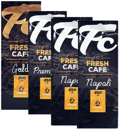 מארז טעימות קפה חזק טחון למקינטה FreshCafe מארז טעימות קפה חזק טחון למקינטה FreshCafe