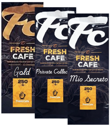 מיקס 750 גרם קפה טחון למקינטה מבית Private Collection ,Gold ,Mio FreshCafe מיקס 750 גרם קפה טחון למקינטה מבית Private Collection ,Gold ,Mio FreshCafe