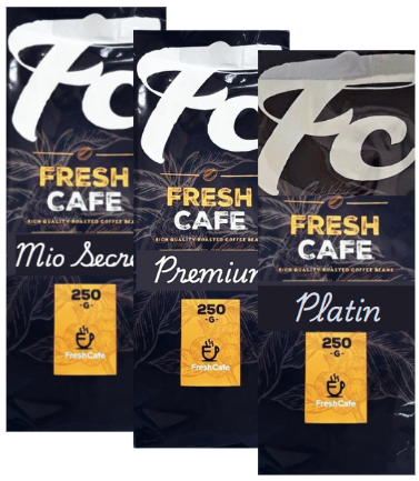 מיקס 750 גרם קפה טחון למקינטה מבית Premium ,Platin, Mio FreshCafe מיקס 750 גרם קפה טחון למקינטה מבית Premium ,Platin, Mio FreshCafe