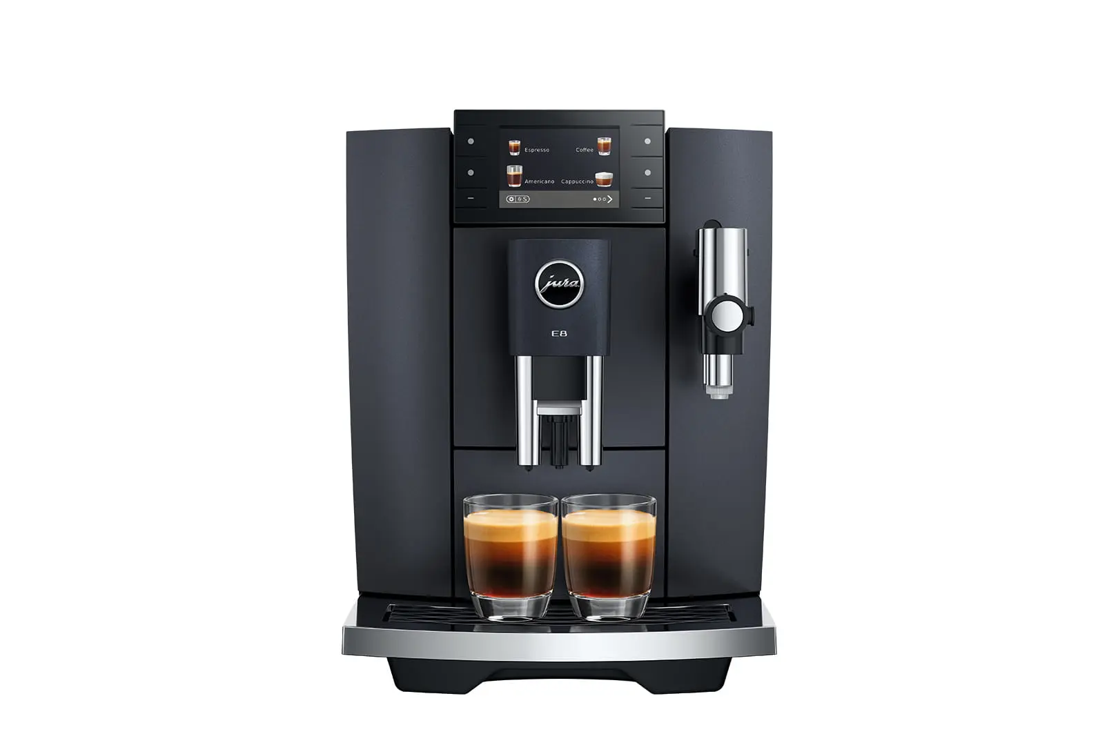 מכונת קפה אוטומטית jura E8 דור 4 Cosmic Black מכונת קפה אוטומטית jura E8 דור 4 Cosmic Black