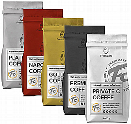 מנוי קפה לשנה 16 קג פולי קפה FreshCafe platin קבל1 קג בונוס