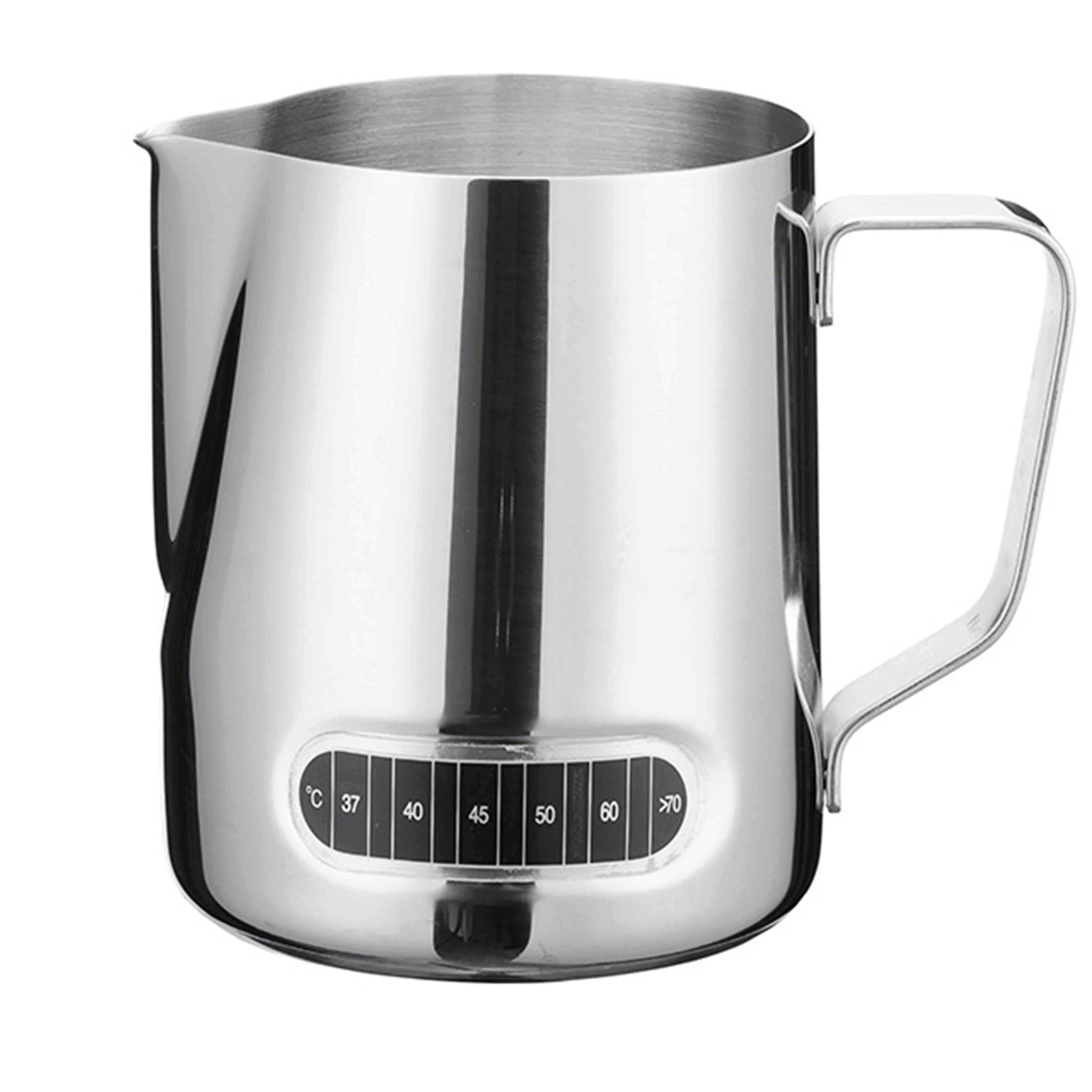 קנקן הקצפה לחלב 350 מל עם מד טמפ קנקן הקצפה לחלב 350 מל עם מד טמפ